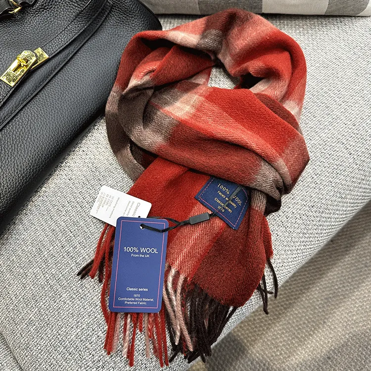 Lagur英伦经典系列~100%羊毛格纹围巾男女同款时尚百搭双11好物