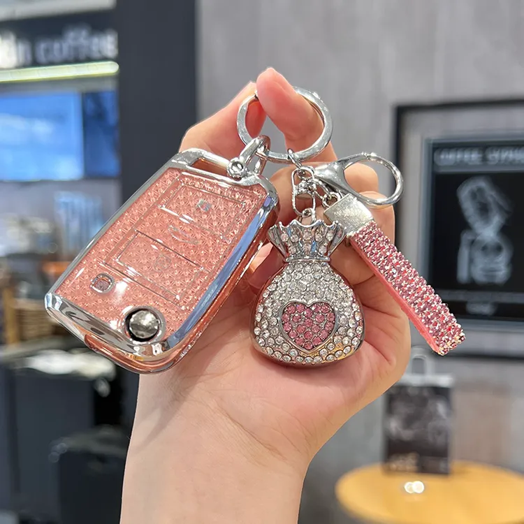 大众汽车钥匙套速腾朗逸宝来帕萨特探岳迈腾途观l ccpolo壳扣保护