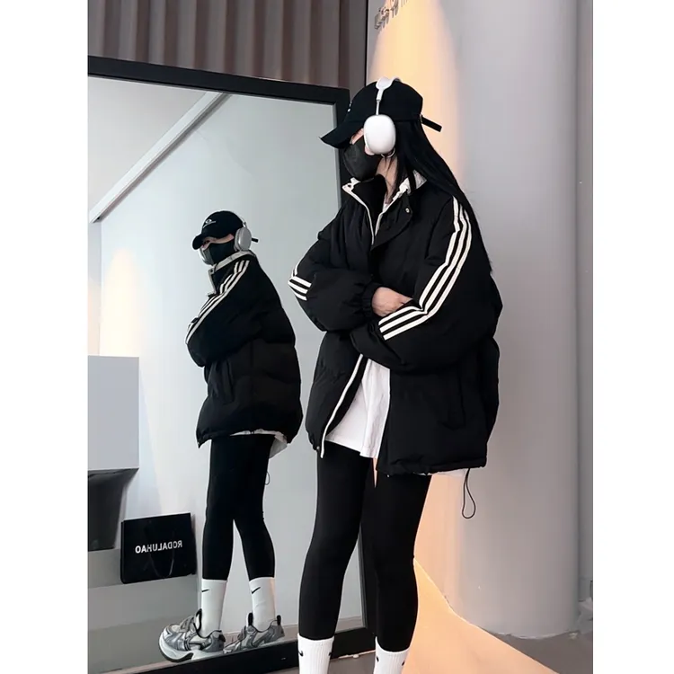 772冬季新款情侣棉服男女款宽松加厚休闲学生ins保暖韩版棉衣外套