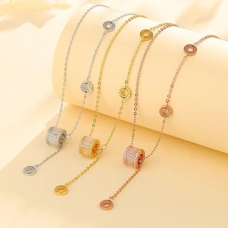 坠链均925银 S925纯银小蛮腰项链女百搭网红气质小众设计韩版项链