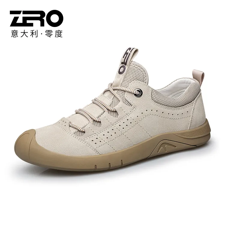 ZRO/零度零度男士真皮运动休闲鞋防滑早秋户外旅游鞋舒适男01231
