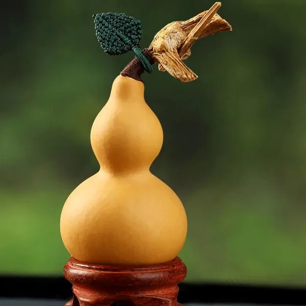 康聚如文玩小葫芦手把件带龙头手捻盘玩把玩挂件汽车家居摆件精品