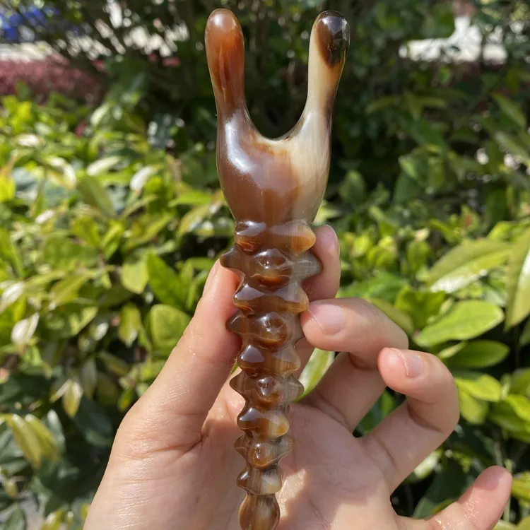 天然牦牛角海参鼻刮疏通肩颈精品拨经眼部拔筋棒