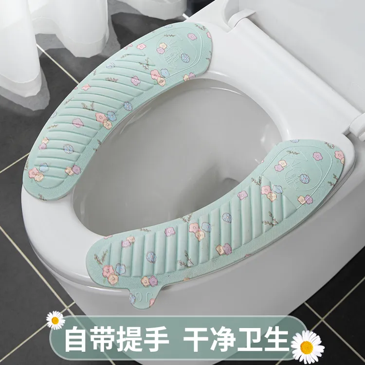 马桶坐垫四季通用2024新款黏贴式马桶贴加厚可水洗家用EVA坐便套商品图