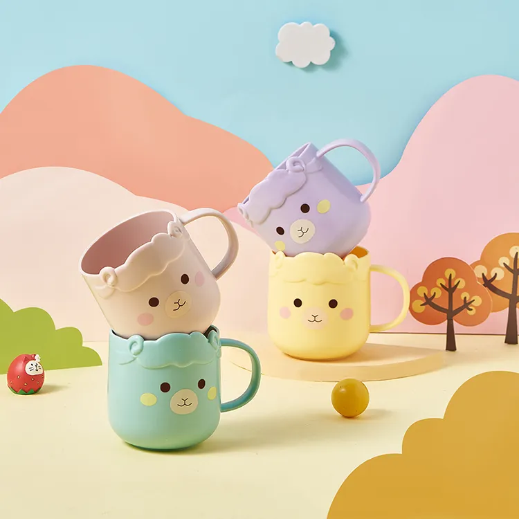 卡通漱口杯防摔家用可爱高颜值高级感宝宝儿童洗漱杯情侣刷牙杯子