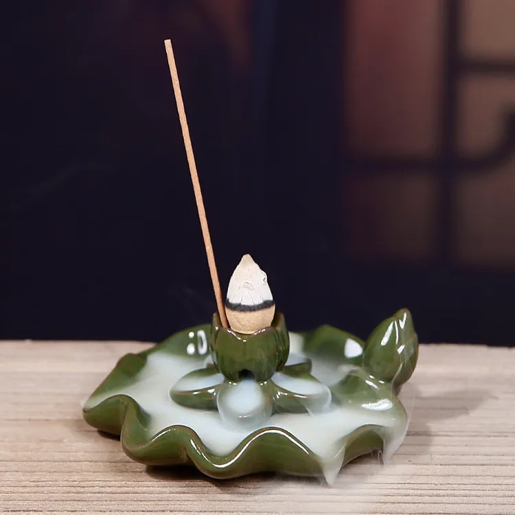 【包邮福利】仿古创意简易陶瓷倒流香炉香盘香插 多功能 线插香薰炉