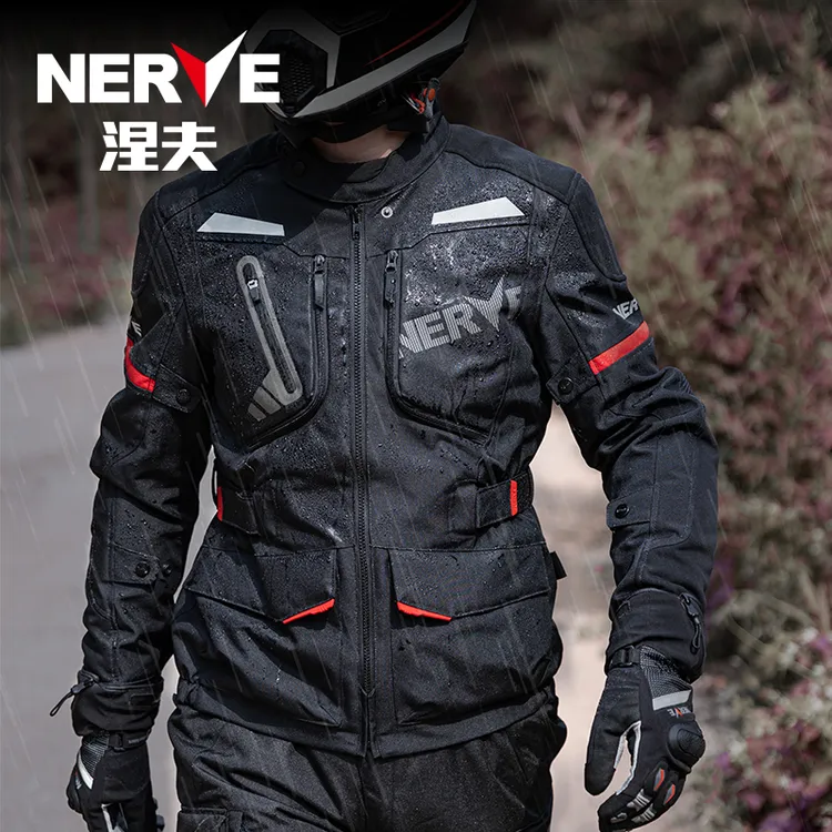NERVE涅夫勃朗摩托车骑行拉力服男四季冬防水保暖防摔机车摩旅服