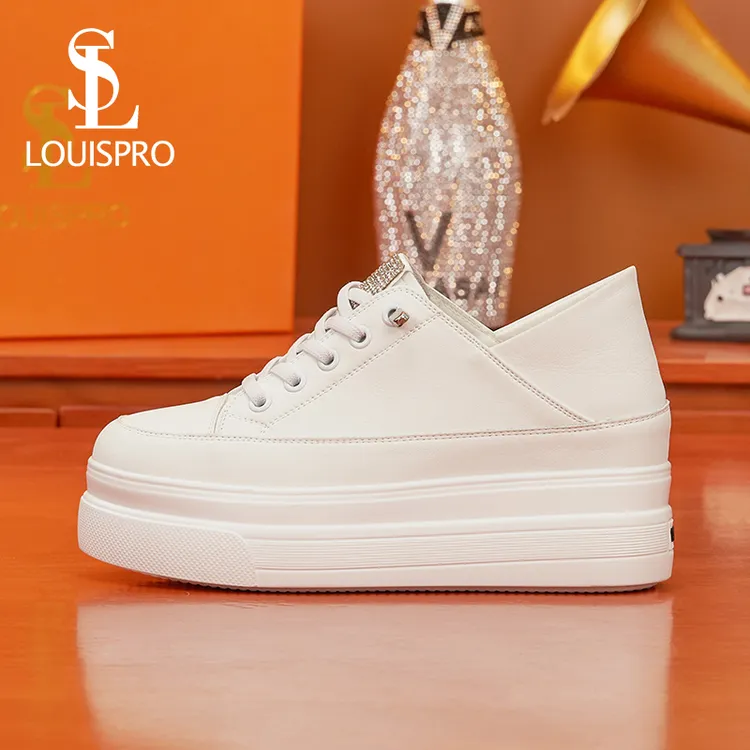【意式名品LOUISPRO】厚底松糕鞋休闲鞋白鞋板鞋时尚百搭新款女士