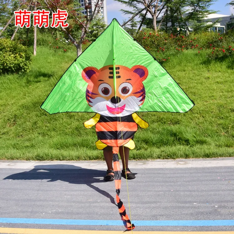 潍坊2025新款萌萌虎儿童风筝大型高档成人好飞威风易飞儿童虎风筝