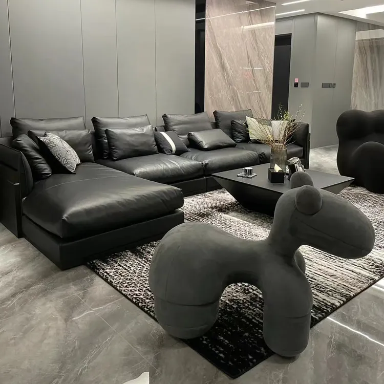大普-希诺沙发头层牛皮轻奢现代真皮沙发客厅组合大户型
