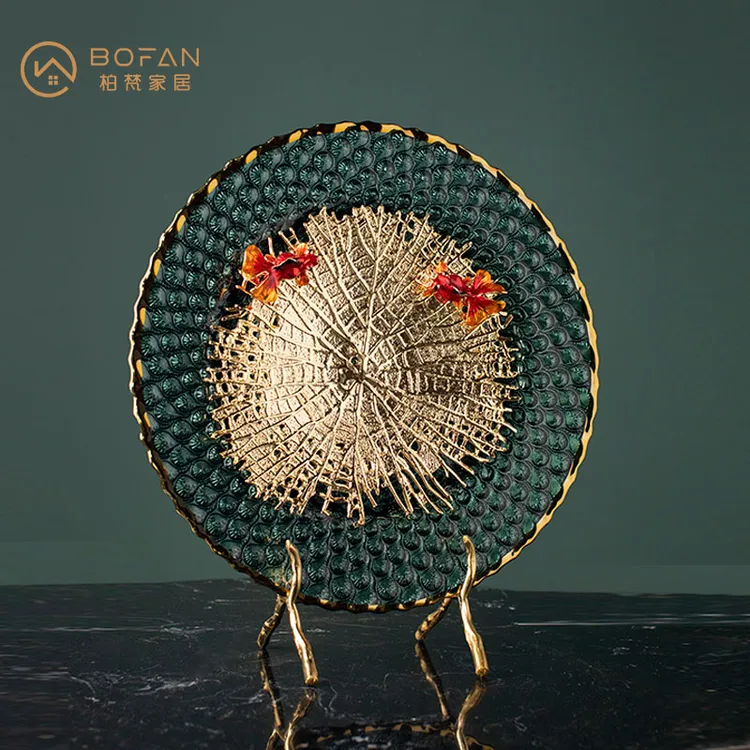 bofan/柏梵【如鱼得水】创意摆盘装饰摆件轻奢家居玄关书房摆件装饰
