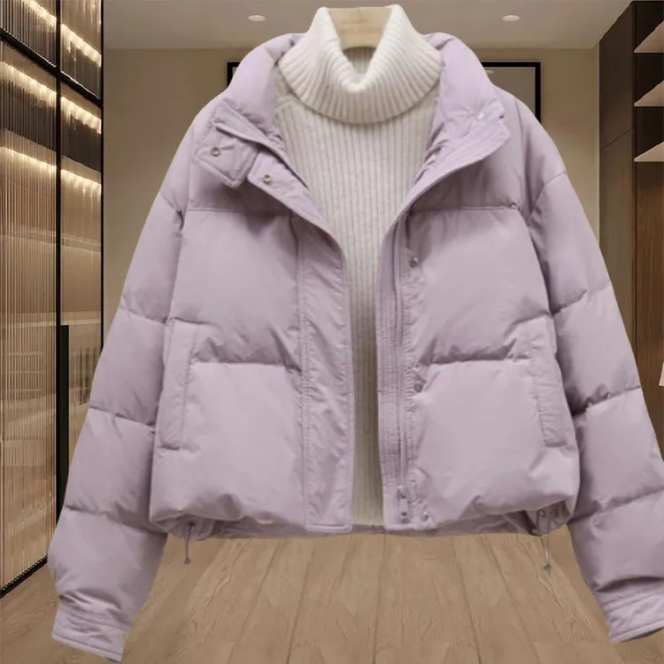 短款立领保暖棉服外套女冬季加厚休闲小个子洋气减龄百搭棉衣棉袄