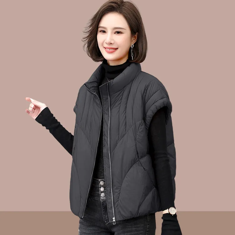 马甲女款2025新款欧货时尚流行秋冬外穿马夹休闲减龄棉服背心服