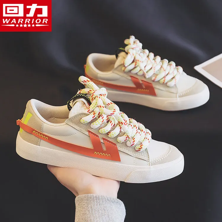 Warrior/回力帆布鞋女鞋2024秋季新款女款百搭低帮板鞋小众潮鞋子