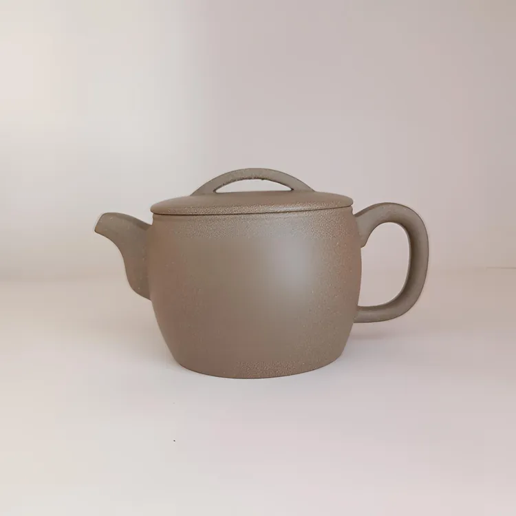 紫砂汉瓦壶 青段泥手工制 230CC 精美茶具大口泡茶壶正宗紫砂壶