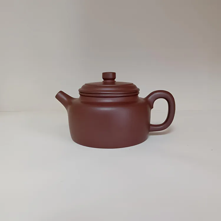 紫砂德钟壶 精美茶具 紫泥手工制 280CC 家用送礼男士泡茶壶