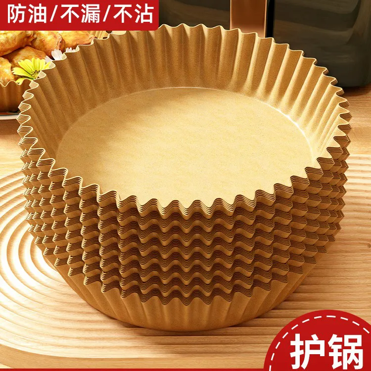 防油空气炸锅专用纸圆形烤箱垫纸家用食物隔油碗耐高温烘焙硅油纸商品图