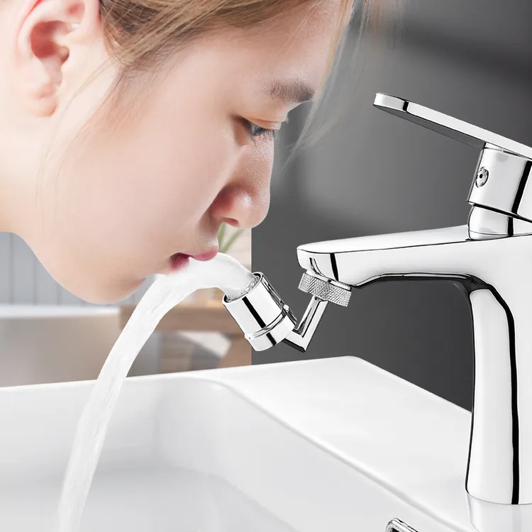 万向水龙头防溅头嘴外接头浴室可旋转增压过滤延伸器通用厨房神器