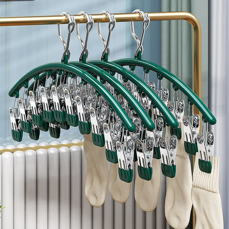 不锈钢袜子夹多夹子防风晾晒家用晾内裤衣架多功能晒袜子专用神器