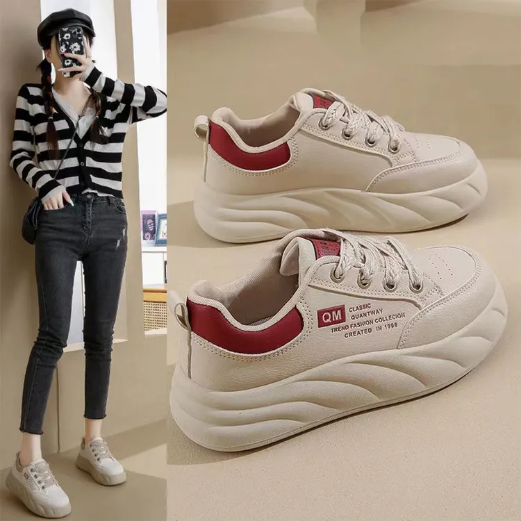 春季爆款小白鞋女超版ins运动跑步鞋学生厚底增高休闲百搭板鞋子