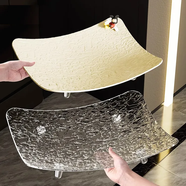 居厨厨水果盘客厅家用茶几果盘轻奢高档2023新款水晶乔迁新居精致