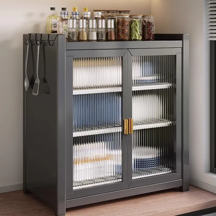 居厨厨置物架碗碟收纳架家用台面带盖防尘碗柜沥水碗盘架碗筷收纳