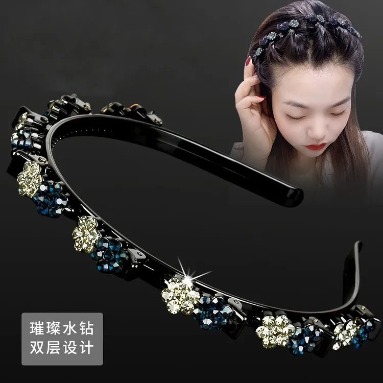 网红夏天刘海固定洗脸发箍夹碎发夹子编发头发夹头发头箍发捆发箍