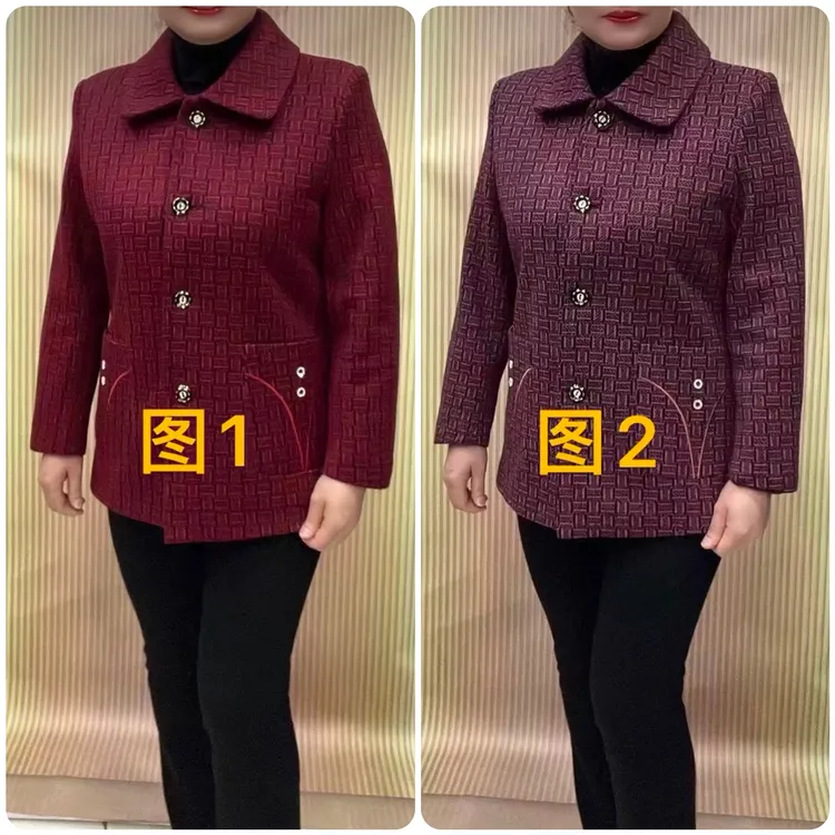 157#春秋新款中老年加衬外衣(芳)