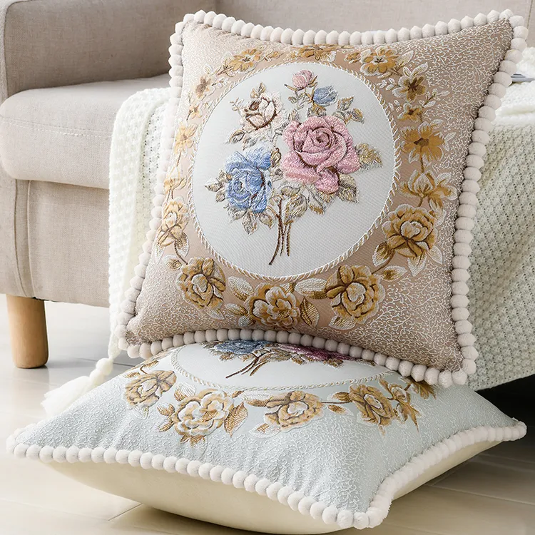 抱枕沙发靠枕床头靠垫护腰大靠背垫汽车腰枕欧式客厅抱枕套不含芯