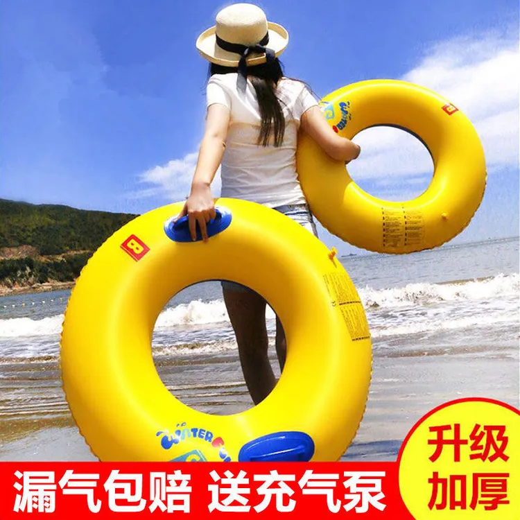 游泳圈成人男女加厚加大防侧翻救生圈儿童充气腋下圈大人网红浮圈