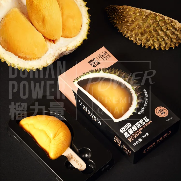 榴力量黑刺榴莲冰淇淋70g/根*5根