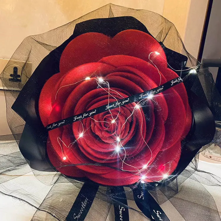 七夕情人节礼物巨型仿真玫瑰花束送女朋友闺蜜生日表白diy礼品