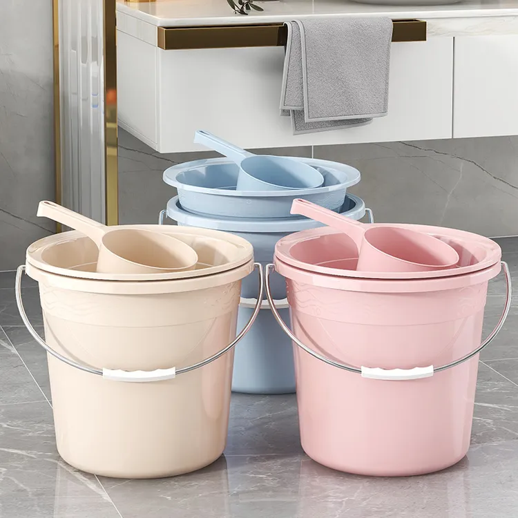 塑料水桶家用手提加厚大容量学生宿舍洗衣服洗澡宽口径多功能家用