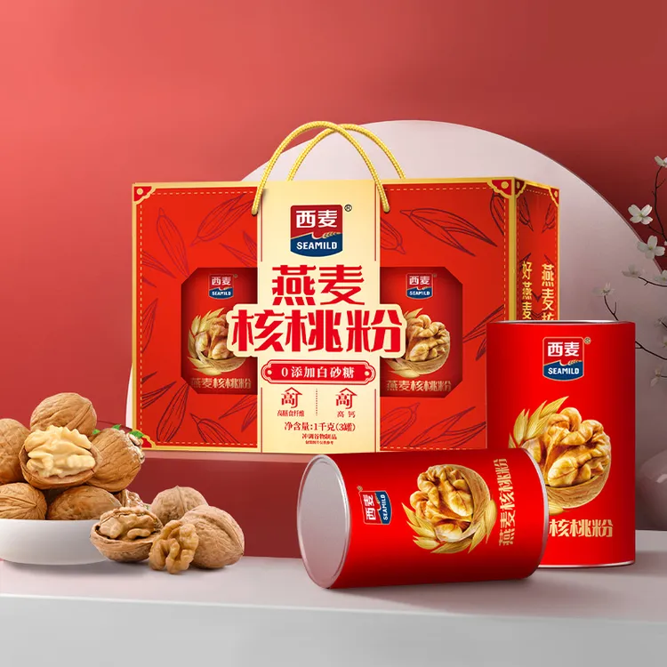 【节日礼盒】西麦燕麦核桃粉礼盒1kg长辈健康营养优选送礼-TY