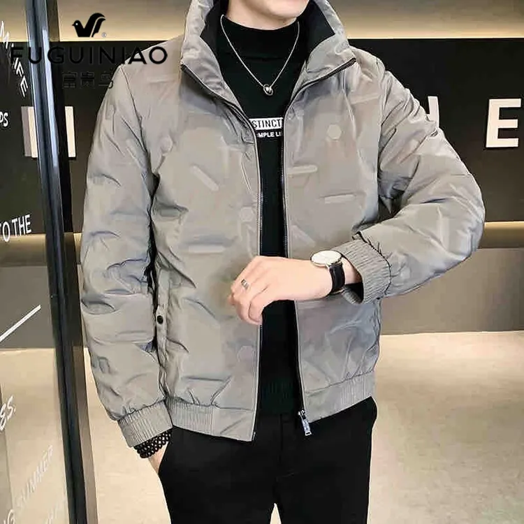 FUGUINIAO/富贵鸟男士新款羽绒服立领时尚休闲轻薄保暖羽绒服外套