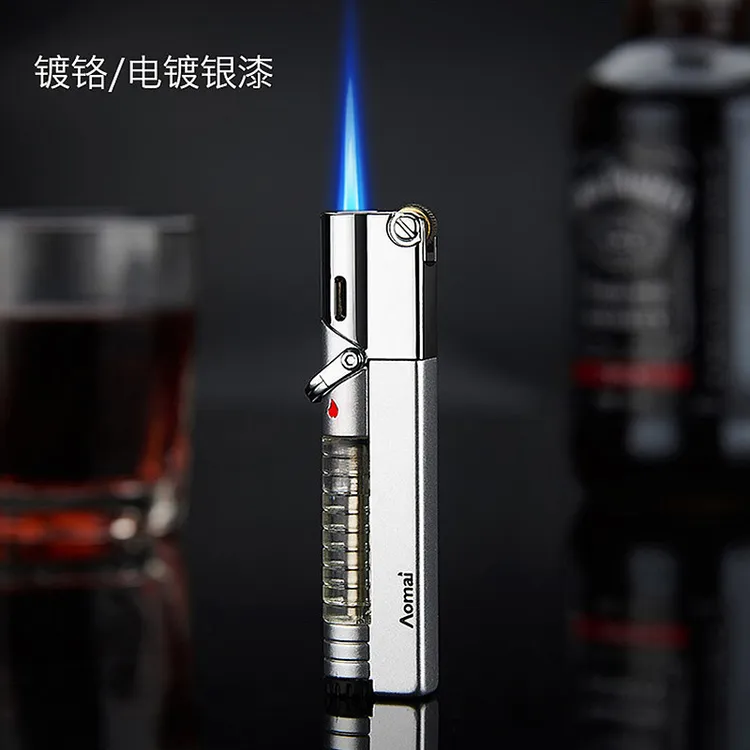 奥麦网红防风打火机创意打火机经典高端砂轮打火机点烟器最新款
