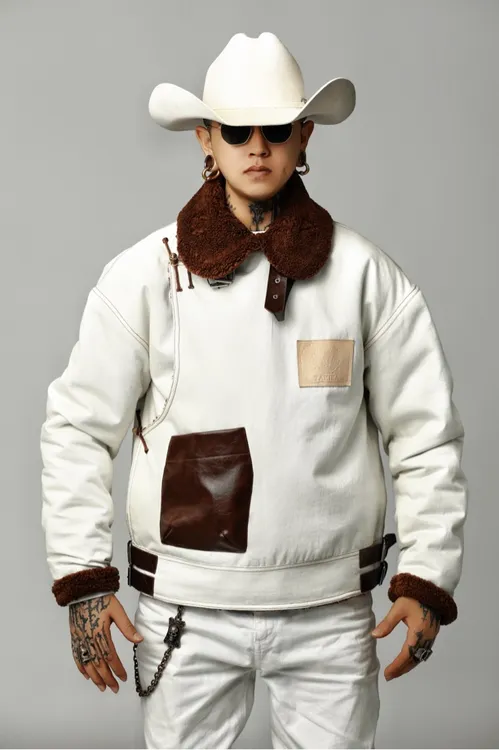 塔鸡卡【燃烧】男女同款冬季蒙古元素夹克