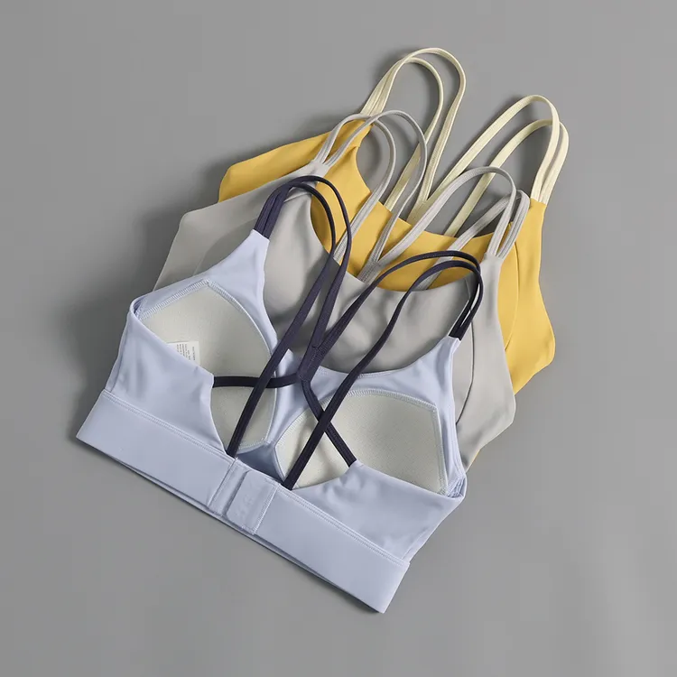 运动内衣女美背防震聚拢晨跑步背心健身服秋季高强度瑜伽文胸bra