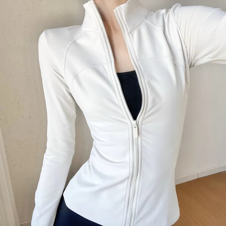 立领防晒运动外套女收腰显瘦百搭健身服速干弹力晨跑步瑜伽服上衣