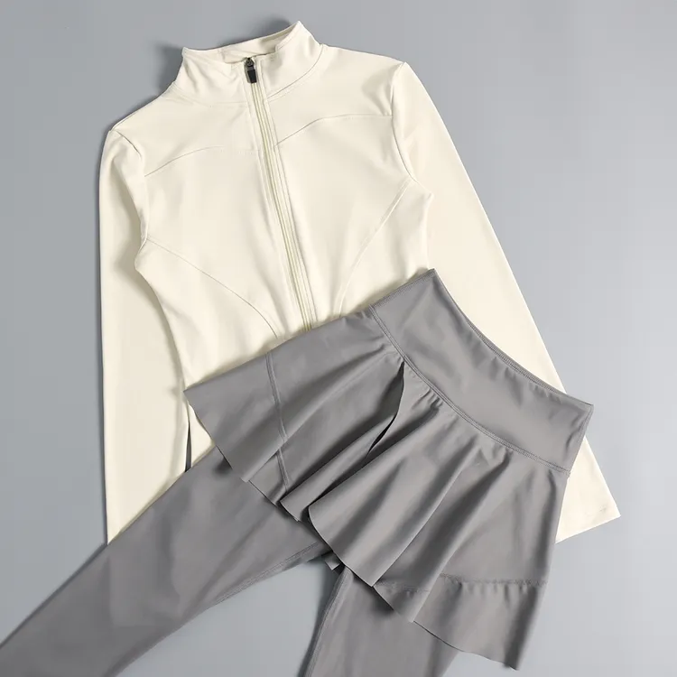 2025秋冬新款跑步速干健身服女套装透气训练运动服跳绳训练服外套
