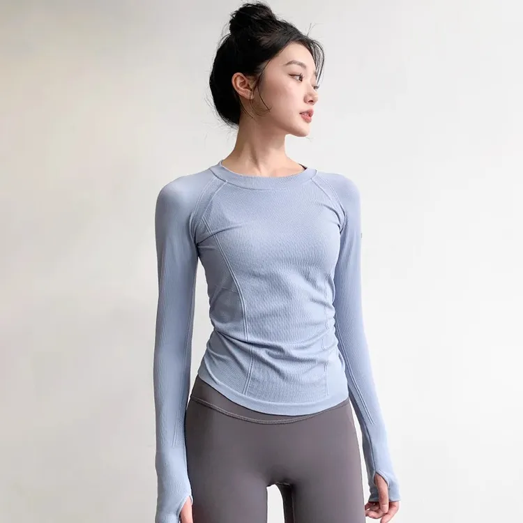 瑜伽服女紧身秋季新款高级感运动长袖专业跑步速干训练健身服套装