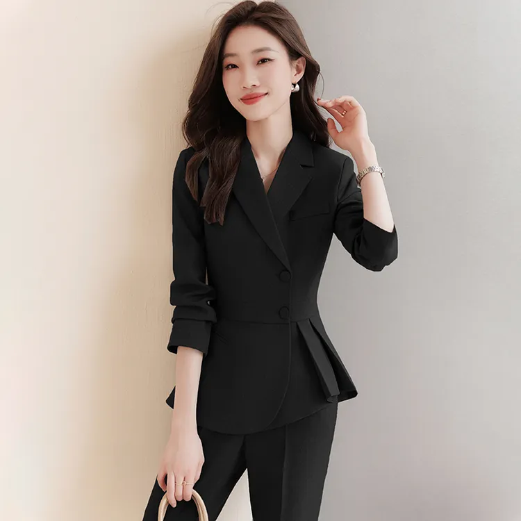 西装套装女高级感职业正装时尚新款气质工装西服外套美容院工作服