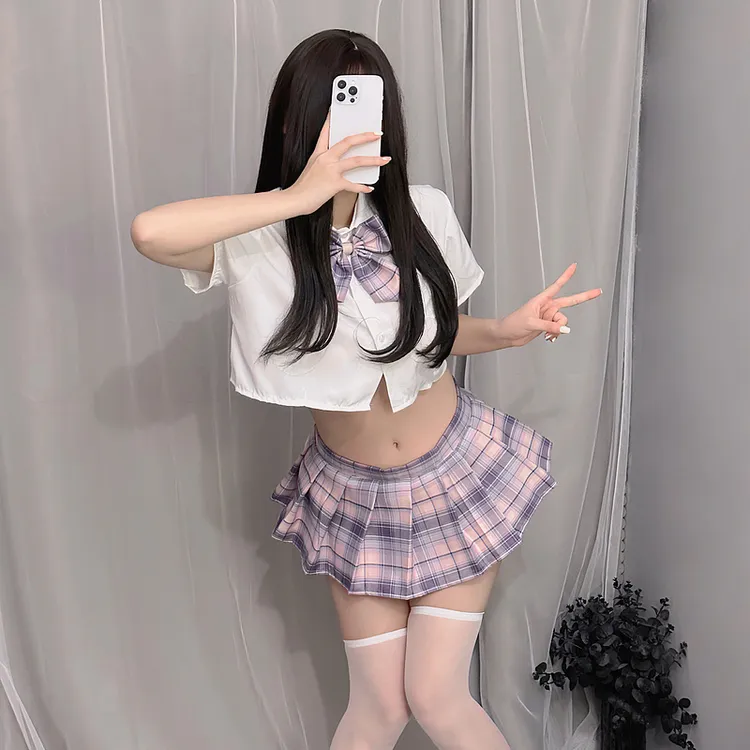 新jk制服裙正版学院风高腰百褶裙高级时尚圣诞红色格裙狗短半身裙