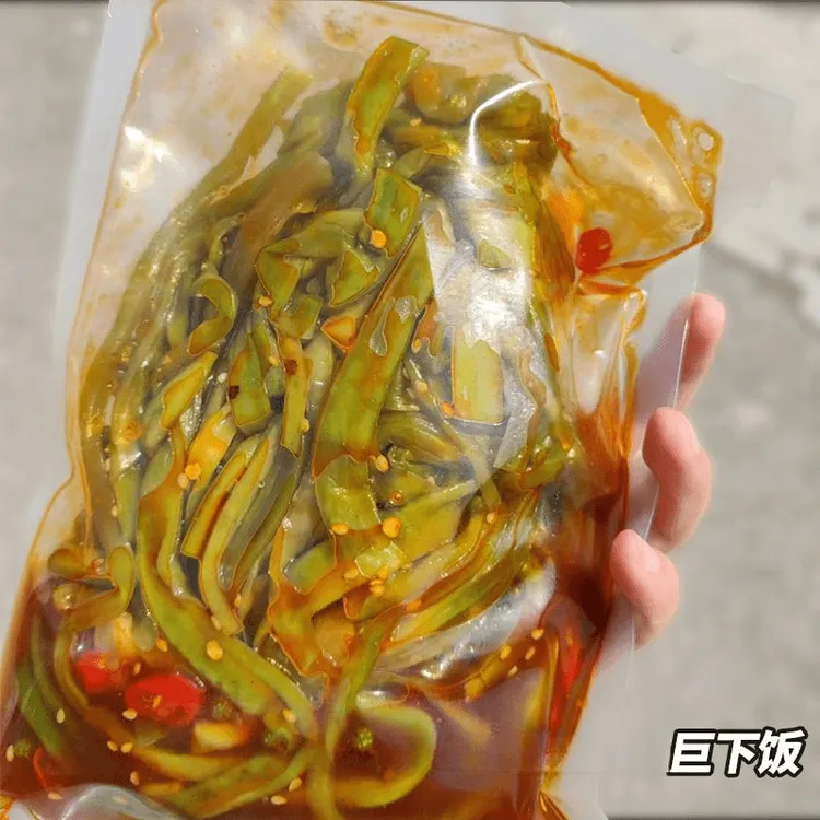 【两袋包邮】脆爽麻椒贡菜即食大包下饭咸菜苔菜香辣速食品湖南特产