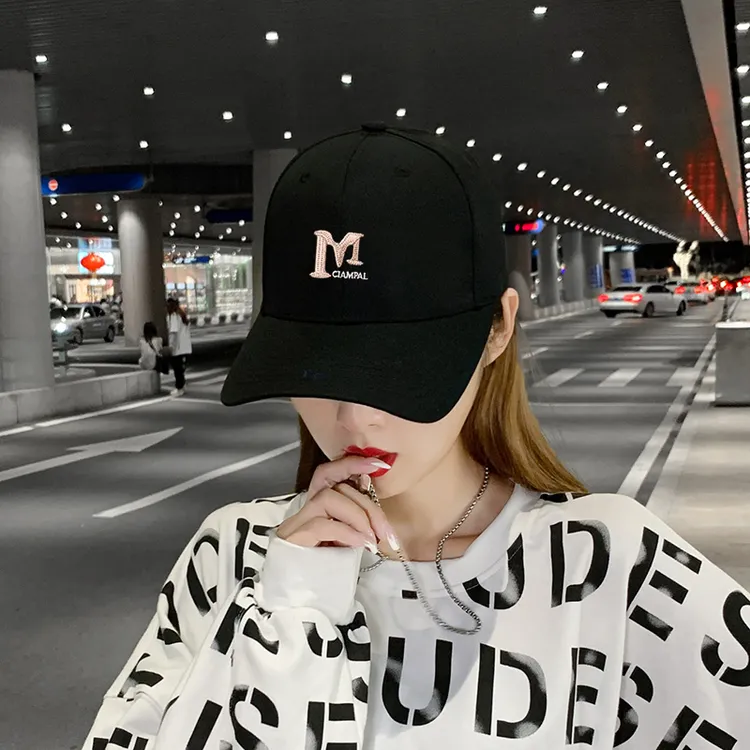 2025春秋新款棒球帽男女帽子潮时尚百搭字母刺绣韩版显脸小鸭舌帽