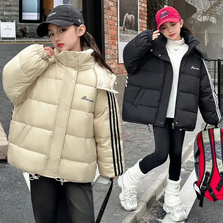 （冬款外套）女童棉衣冬款外套加棉2025新款秋装网红中大童儿童装