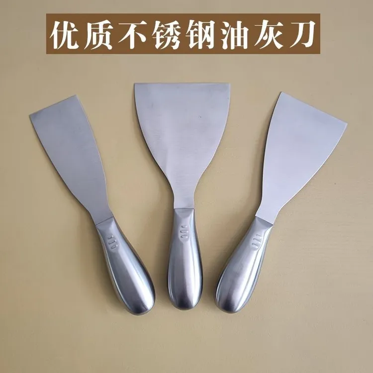 铁板烧铲全不锈钢牛扒煎铲子平铲家用煎饼工具日式料理铲牛排铲