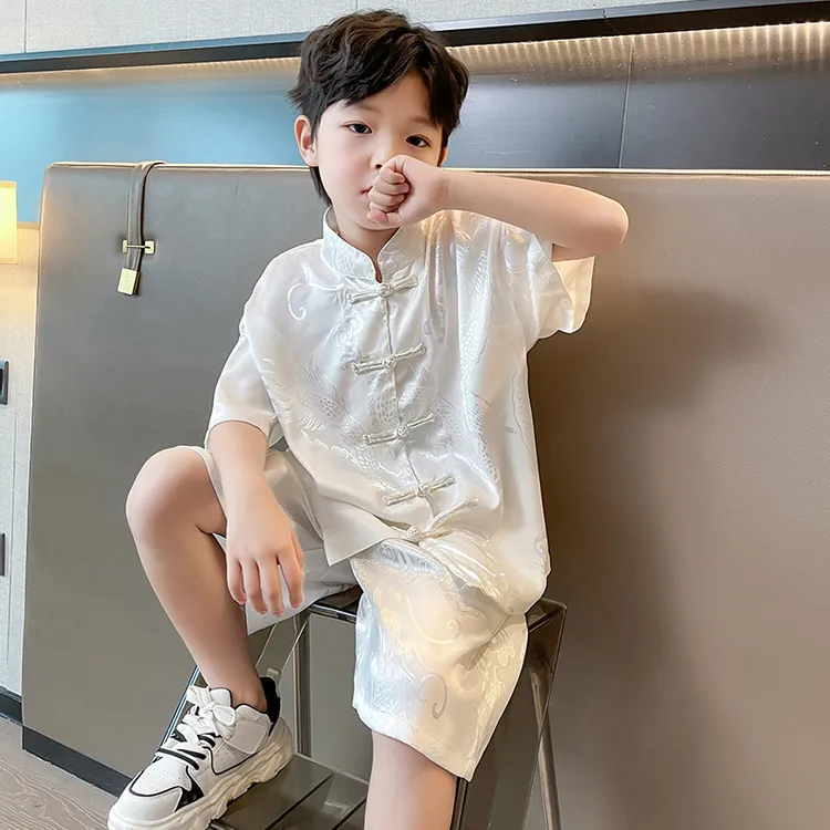 儿童装男童汉服夏装套装2024新款古风夏季唐装男孩夏款大童中国风