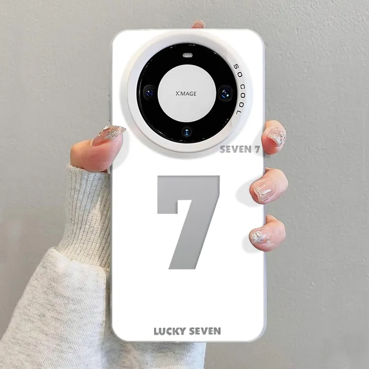 幸运数字7适用mate80华为mate60手机壳pura70pro苹果15保护套防摔