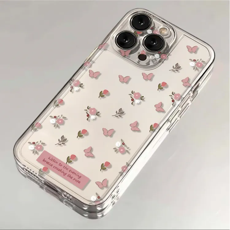 小碎花苹果15Promax手机壳女iphone17/12/11华为mate60小米14VIVO
